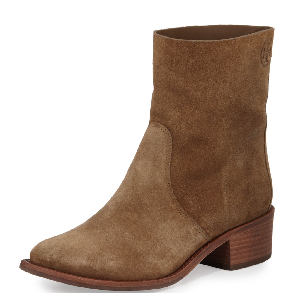FIRM // NIB Tory Burch Siena suede Bootie Boots 7 - Picture 1 of 8